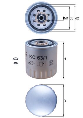 Filtr paliwa KNECHT KC 63/1D