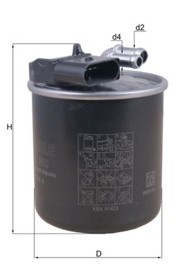 Filtr paliwa MAHLE KL950
