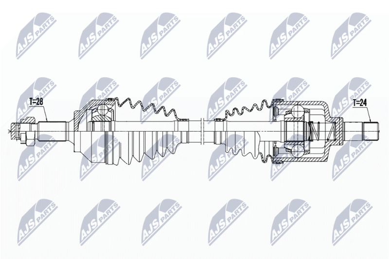 Wał napędowy NTY NPW-PE-027