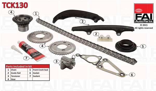 Zestaw łańcucha rozrządu FAI AutoParts tck130