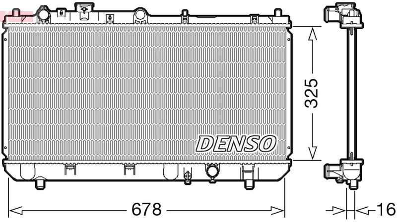 Chłodnica, układ chłodzenia silnika DENSO DRM44032