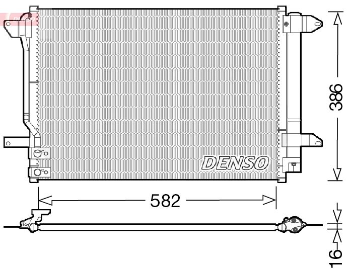 Skraplacz, klimatyzacja Denso DCN32027