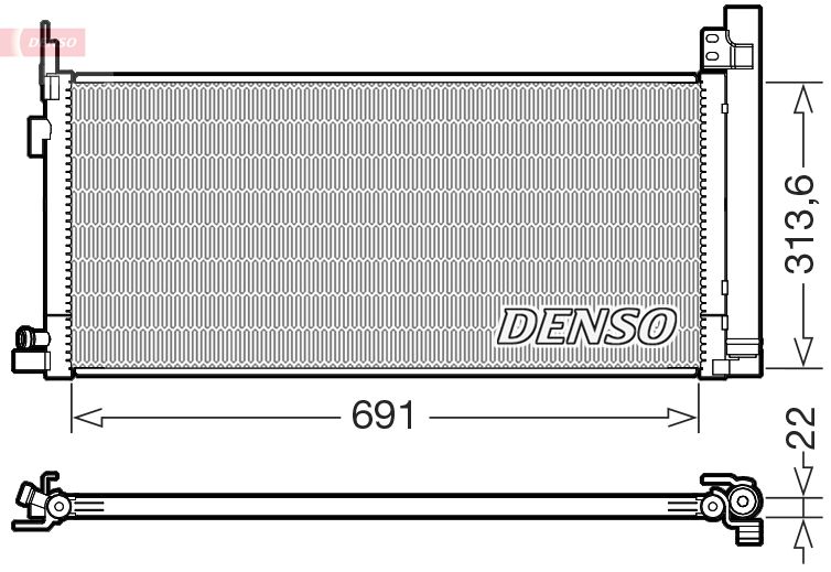 Skraplacz, klimatyzacja Denso DCN50124