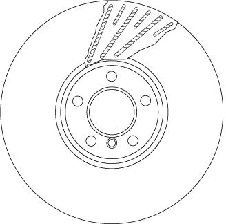 Tarcza hamulcowa TRW DF6622S