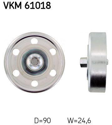 rolka kierunkowa / prowadząca, pasek klinowy zębaty SKF VKM 61018