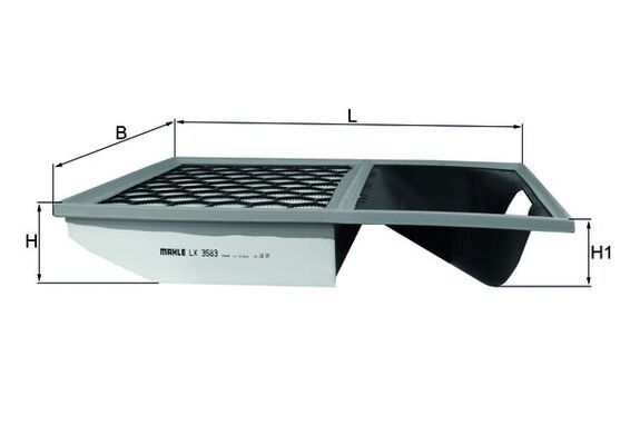 Filtr powietrza MAHLE LX3583