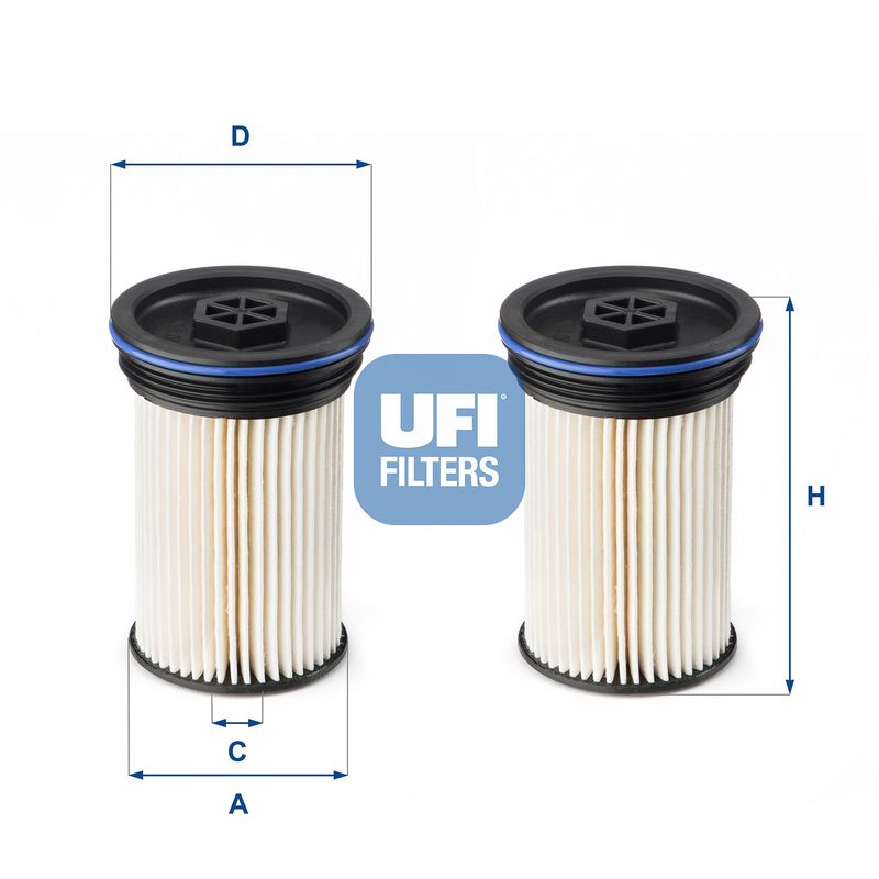 Filtr paliwa UFI 26.071.00