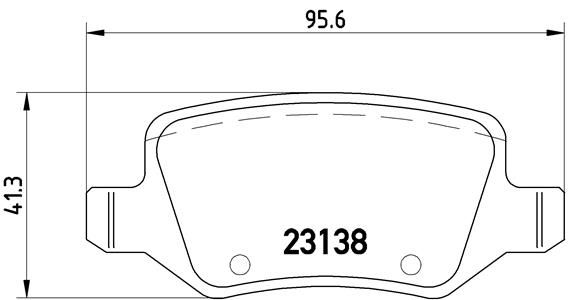 Zestaw klocków hamulcowych, hamulce tarczowe BREMBO P 50 058