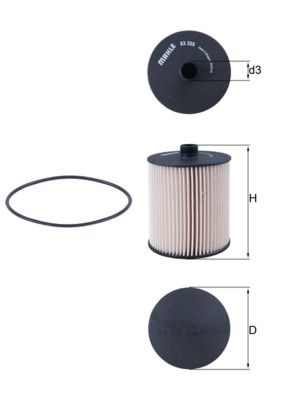 Filtr paliwa KNECHT KX 335D