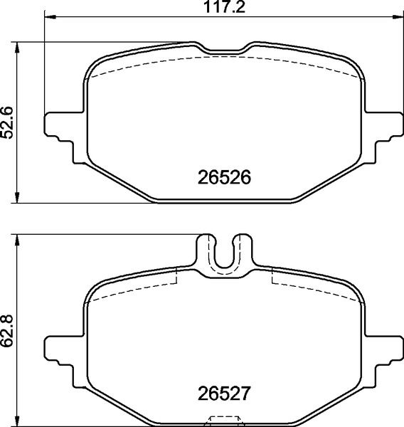 Zestaw klocków hamulcowych, hamulce tarczowe BREMBO P 50 172
