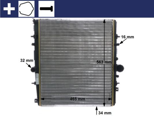 Chłodnica, układ chłodzenia silnika MAHLE CR1436000S
