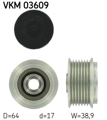 Alternator - sprzęgło jednokierunkowe SKF VKM03609