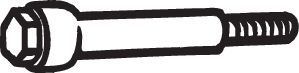 Śruba, system wydechowy BOSAL 258-794