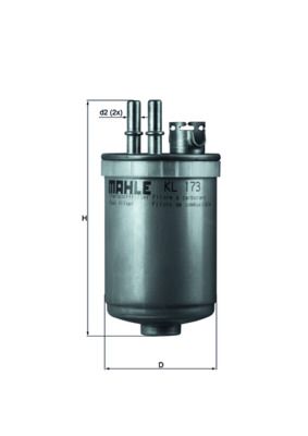 Filtr paliwa KNECHT KL 173