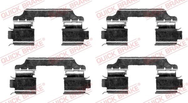 Zestaw akcesoriów, klocki hamulcowe QUICK BRAKE 109-1654