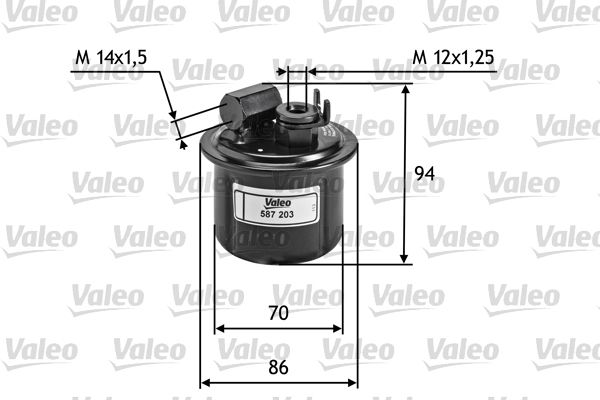 Filtr paliwa VALEO 587203