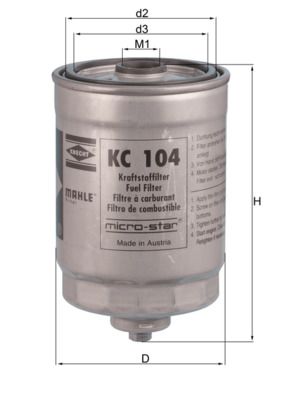 Filtr paliwa KNECHT KC 104
