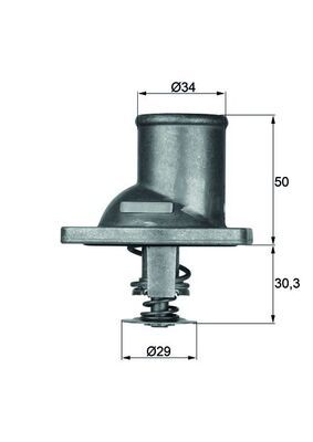 Termostat, płyn chłodzący MAHLE TI 1 83