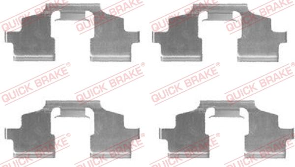 Zestaw akcesoriów, klocki hamulcowe QUICK BRAKE 109-1675