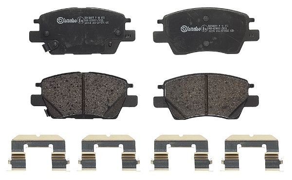 Zestaw klocków hamulcowych, hamulce tarczowe BREMBO P 10 073