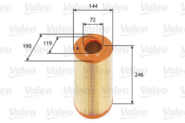 Filtr powietrza VALEO 585669