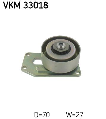 Rolka napinacza, pasek klinowy wielorowkowy SKF VKM 33018