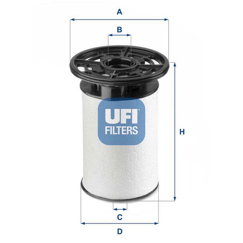 Filtr paliwa UFI 26.076.00