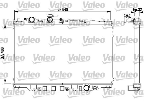 Chłodnica, układ chłodzenia silnika VALEO 732538