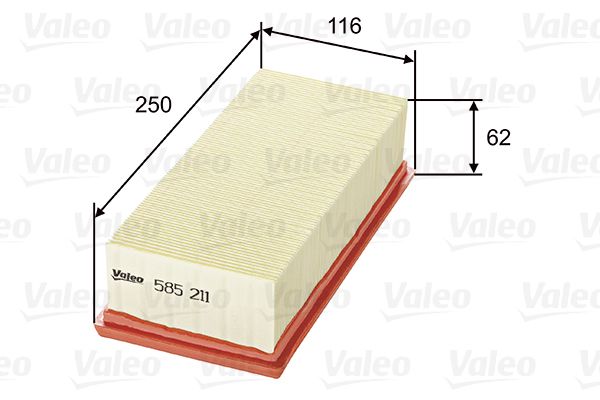 Filtr powietrza VALEO 585211