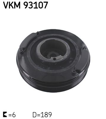 Koło pasowe, wał korbowy SKF VKM93107