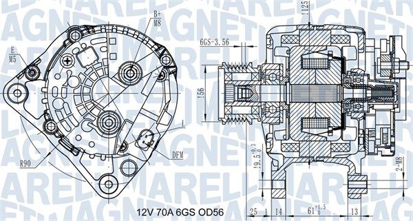 Alternator MAGNETI MARELLI 063731502010