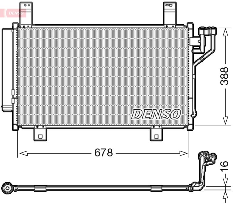 Skraplacz, klimatyzacja DENSO DCN44009