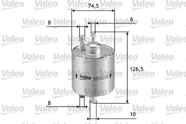 Filtr paliwa VALEO 587019