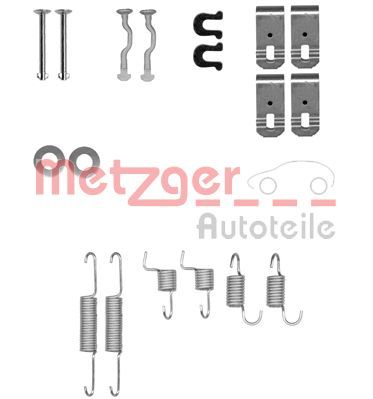 Zestaw akcesoriów, szczęki hamulcowe hamulca postojowego METZGER 105-0028