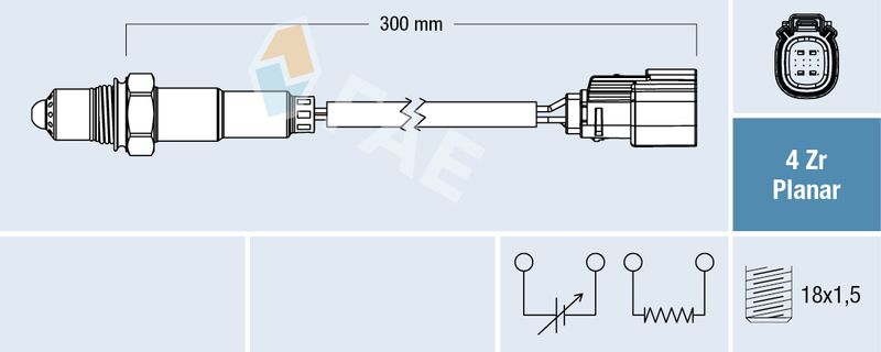 Sonda lambda FAE 77782
