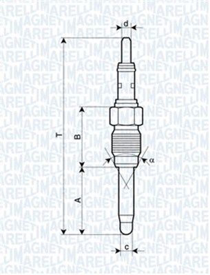 Świeca żarowa MAGNETI MARELLI 062900084304