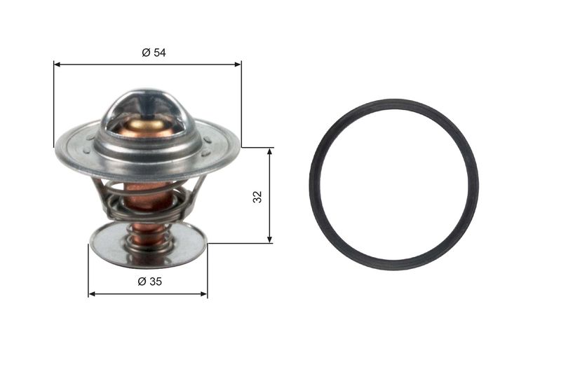Termostat, płyn chłodzący GATES TH13684G1