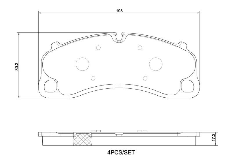 Zestaw klocków hamulcowych, hamulce tarczowe BREMBO P 65 048