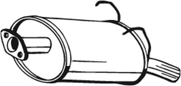 Tłumik końcowy BOSAL 163-197