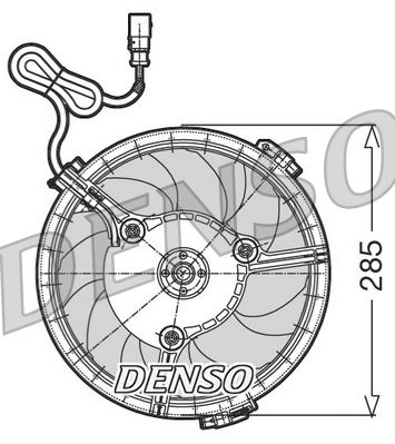 Wentylator, chłodzenie silnika DENSO DER02005
