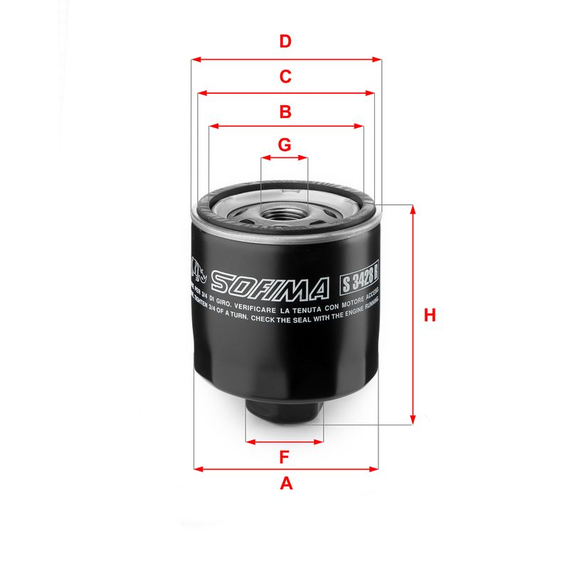 Filtr oleju SOFIMA S 3428 R