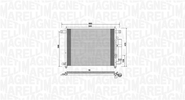 Skraplacz, klimatyzacja MAGNETI MARELLI 350203943000