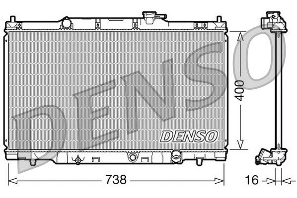 Chłodnica, układ chłodzenia silnika DENSO DRM40011