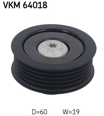 rolka kierunkowa / prowadząca, pasek klinowy zębaty SKF VKM 64018