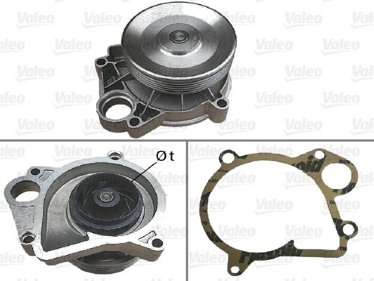 Pompa wody, chłodzenie silnika VALEO 506646