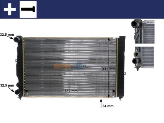 Chłodnica, układ chłodzenia silnika MAHLE CR647000S