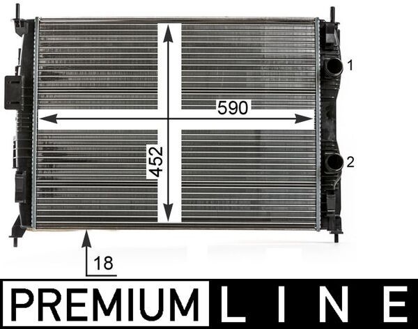 Chłodnica, układ chłodzenia silnika MAHLE cr 14 000p