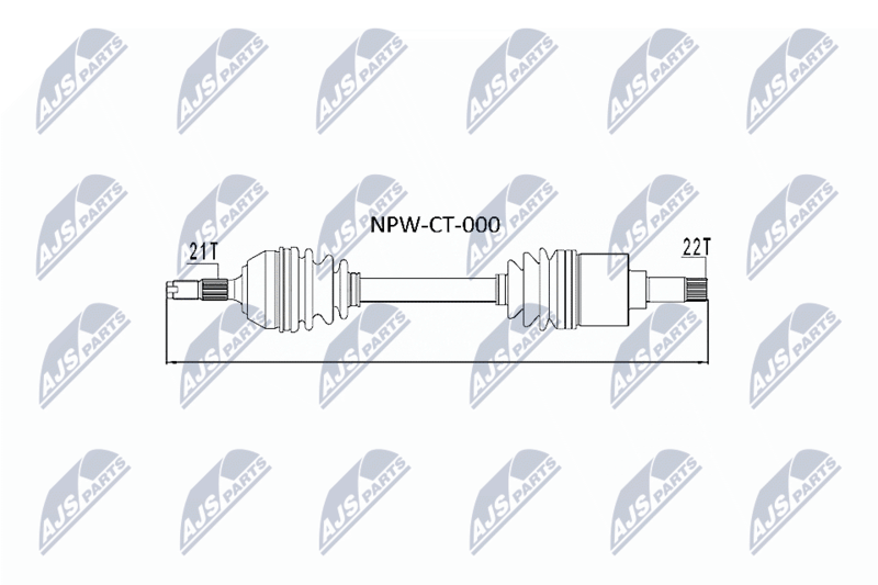 Wał napędowy NTY NPW-CT-000