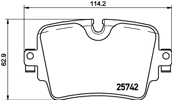 Zestaw klocków hamulcowych, hamulce tarczowe BREMBO P 36 033