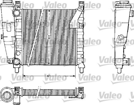 Chłodnica, układ chłodzenia silnika VALEO 883813